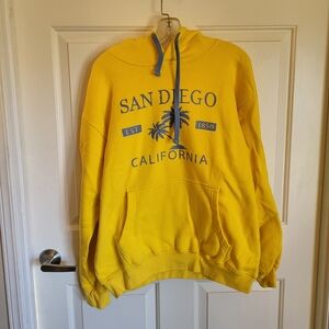 Yellow San Diego California Hoodie